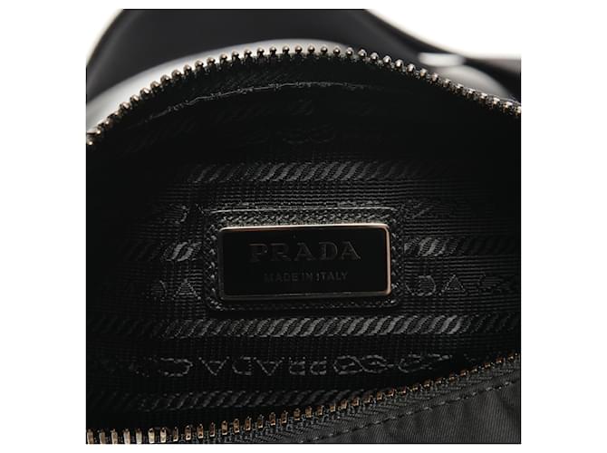 Borsa a tracolla Prada PRADA Triangle Plate con pochette Nero - vista 9