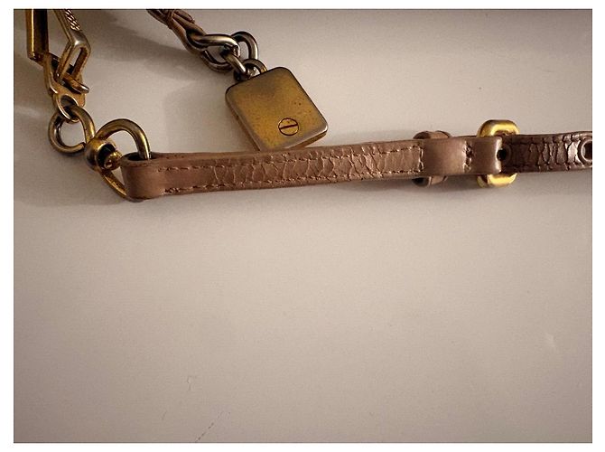 Miu Miu Borsa Matelassé in pelle beige - vista 12