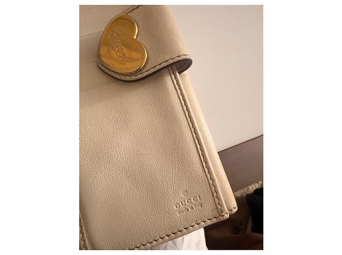 Cartera Gucci GG Supreme de lona con cierre de corazón Castaño Beige - vista 12
