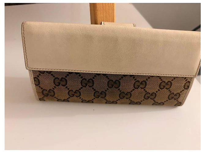 Cartera Gucci GG Supreme de lona con cierre de corazón Castaño Beige - vista 3