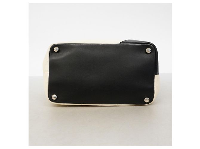 Chanel Cambon Shopper aus Lammleder Schwarz Weiß - Ansicht 3