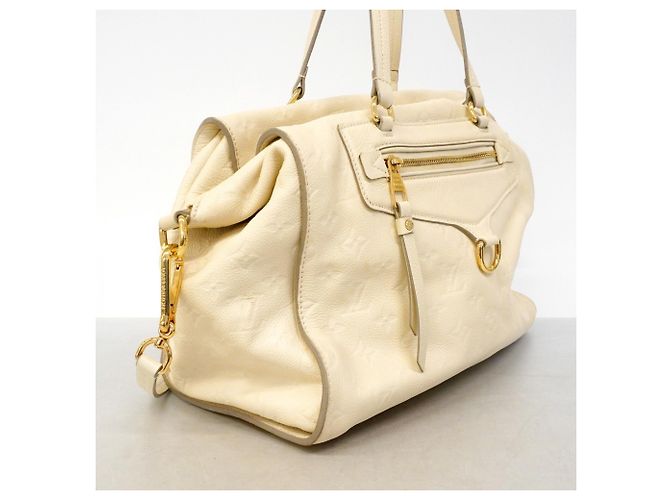 Borsa Louis Vuitton Monogram Empreinte Lumineuse PM Bianco - vista 2