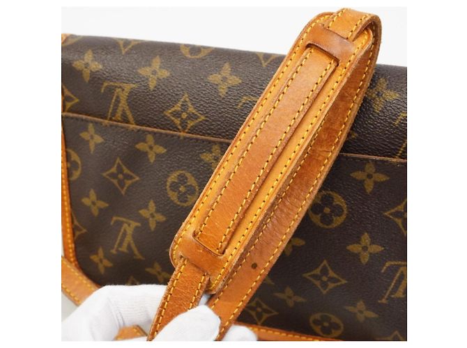 Borsa a spalla Louis Vuitton Monogram Gibeciere PM Marrone - vista 11