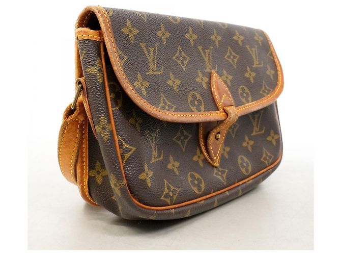 Borsa a spalla Louis Vuitton Monogram Gibeciere PM Marrone - vista 2