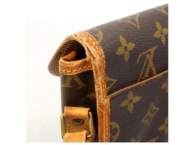 Borsa a spalla Louis Vuitton Monogram Gibeciere PM Marrone - vista 6