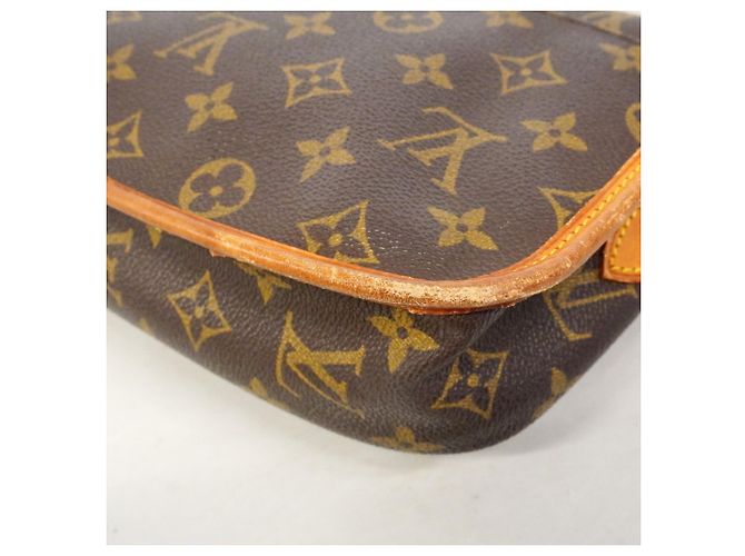 Borsa a spalla Louis Vuitton Monogram Gibeciere PM Marrone - vista 7