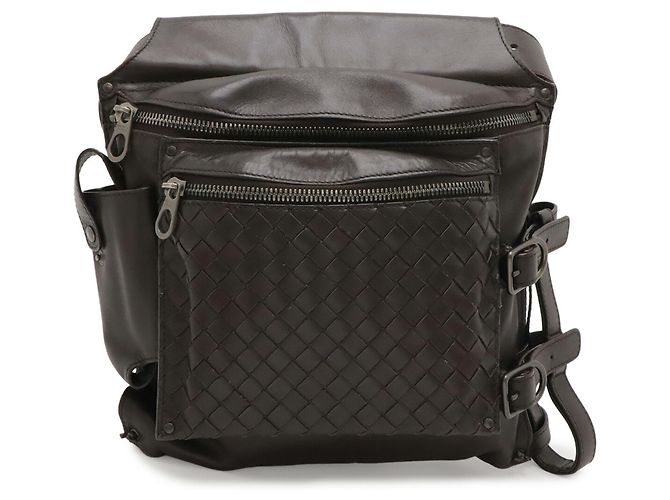 Sac banane Intrecciato Bottega Veneta Marron foncé - vue 2