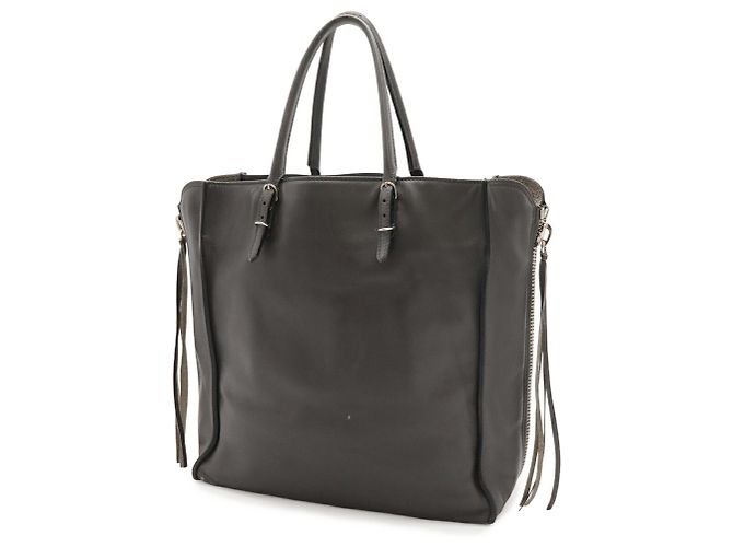 Borsa Tote Balenciaga Paper A5 Zip-Around Marrone - vista 3