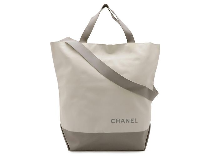 Borsa Tote Chanel Sport Line Grigio Crudo - vista 2