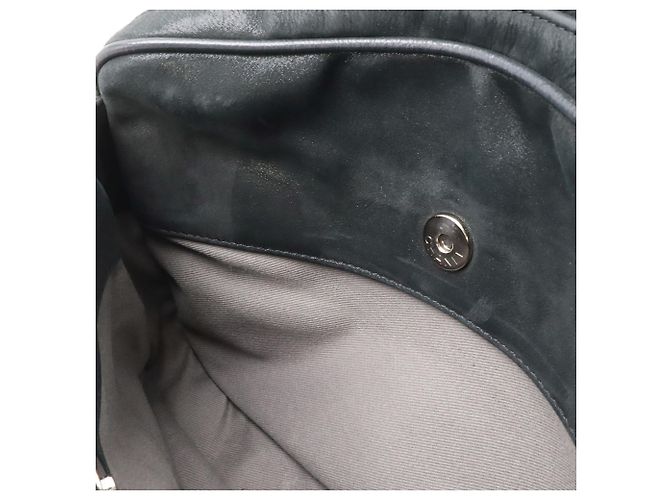 Borsa Chanel Wild Stitch in pelle nera Nero - vista 9