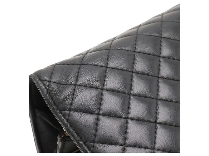 Borsa a Spalla con Catena e Portafoglio Chanel Micro Matelassé Nero - vista 5