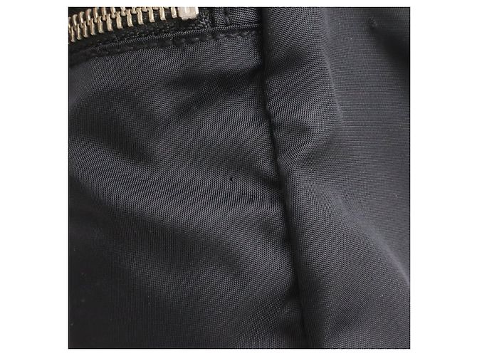 Borsa Boston in nylon nero e pelle Prada - vista 6