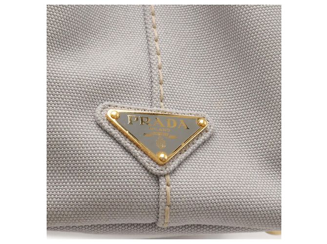 Borsa Tote Prada Canapa Grigio chiaro - vista 6