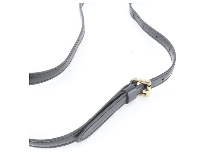 Tracolla in pelle nera Louis Vuitton per borsa Nero - vista 4