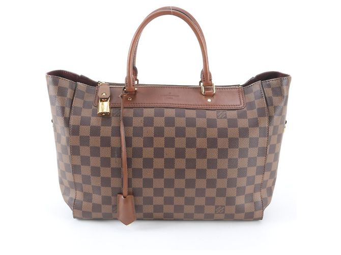 Louis Vuitton Damier Greenwich Leder Tote Bag Damier ebene - Ansicht 8