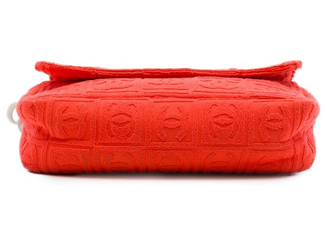 Borsa Chanel Orange Terry Cloth Sport Line Arancione - vista 3