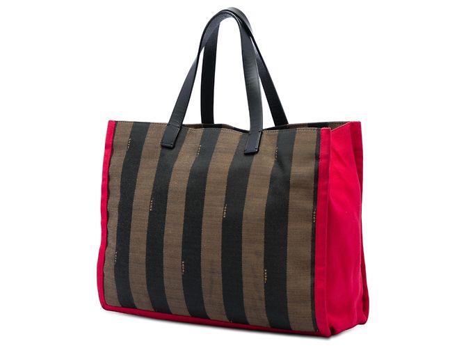 Fendi Brown Pequin Canvas Simply Shopping Tote Braun - Ansicht 2