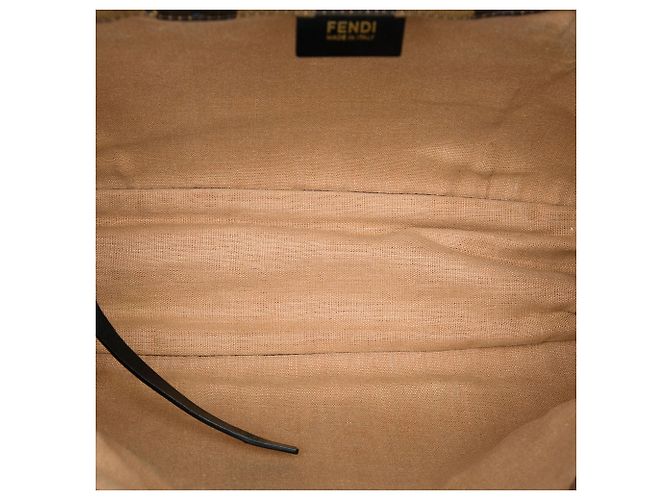 Fendi Brown Pequin Canvas Simply Shopping Tote Braun - Ansicht 4