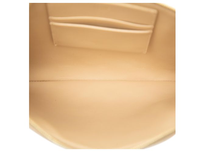 Céline Celine Clutch Beige gestepptes Kalbsleder C Charm - Ansicht 4