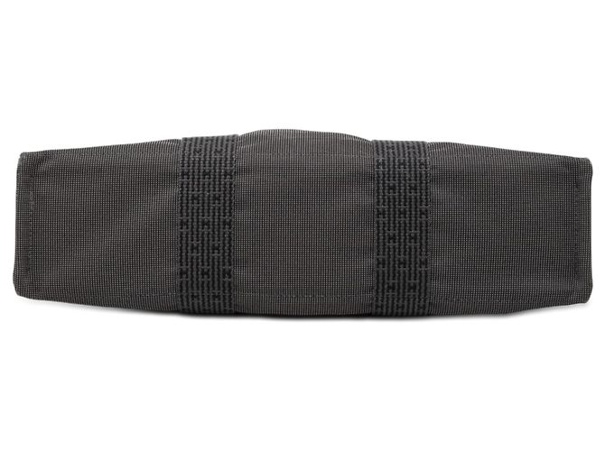 Hermès Herline MM in grauer Canvas Braun Anthrazitgrau - Ansicht 3