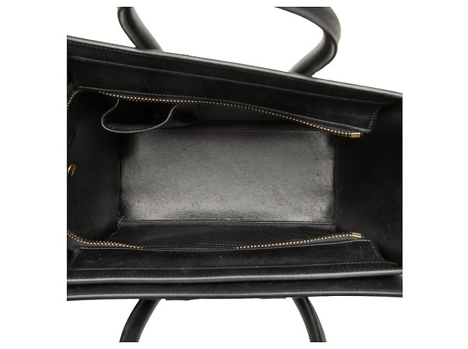 Céline Tote Luggage in nubuck e pelle di vitello tricolore micro bianco Celine - vista 4