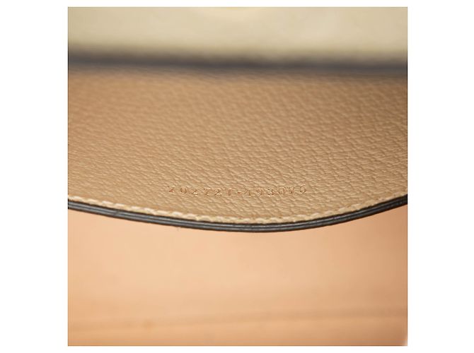 Gucci Diana Satchel aus weißem Kalbsleder und Bambus, Größe Medium - Ansicht 6