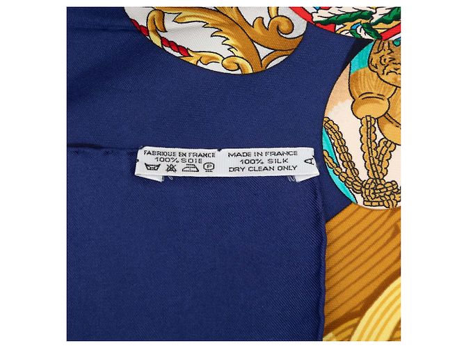 Hermès Seidentuch Blue Couvee d Hermes 90 Blau Marineblau - Ansicht 3