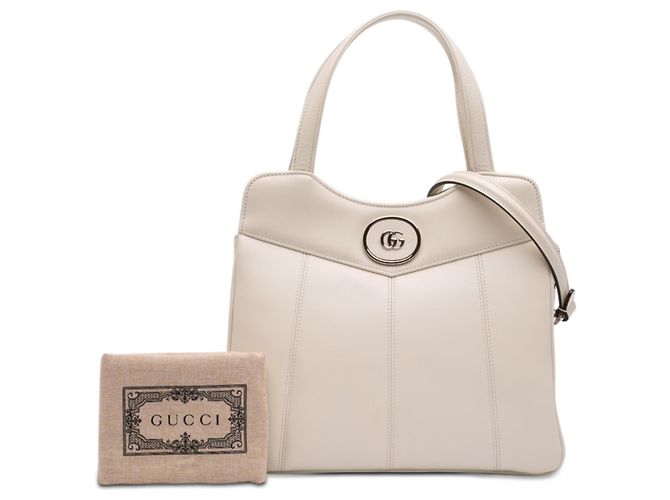 Bolso tote petite GG de piel de becerro blanco Gucci Blanco roto - vista 7