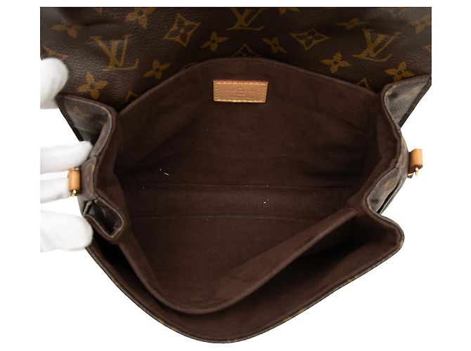 Louis Vuitton Marrone Monogram Pochette Metis - vista 4