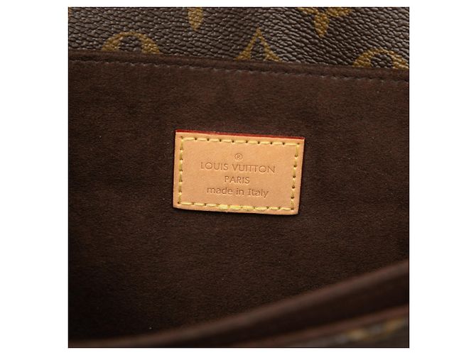 Louis Vuitton Marrone Monogram Pochette Metis - vista 5