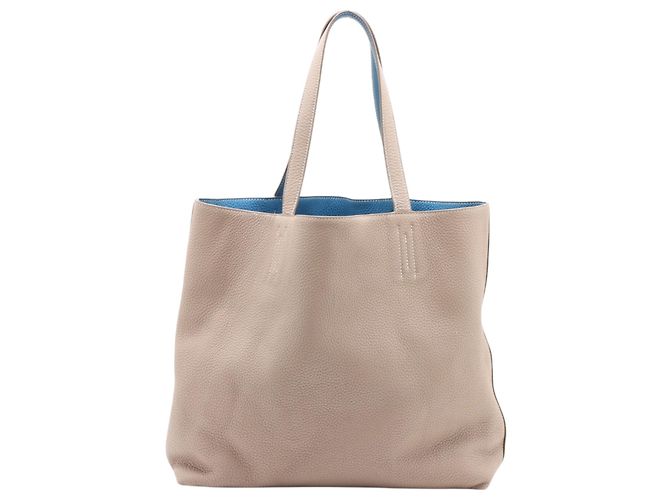 Hermès Gray Clemence Double Sens 36 Marrone - vista 2