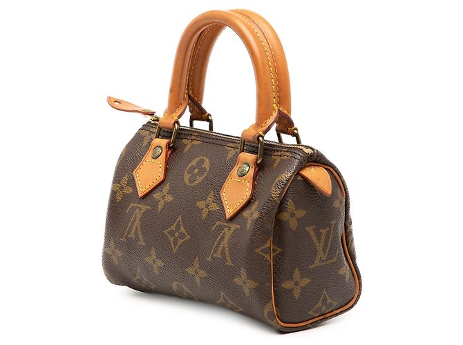 Louis Vuitton Brown Monogram Mini Speedy HL Castaño - vista 2