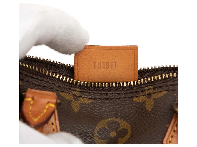 Louis Vuitton Brown Monogram Mini Speedy HL Castaño - vista 6