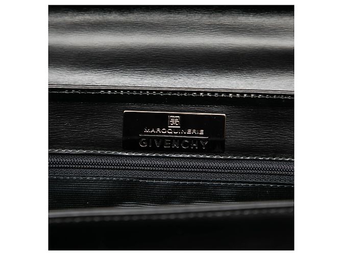 Borsa Borodia in pelle liscia nera Givenchy Nero - vista 5