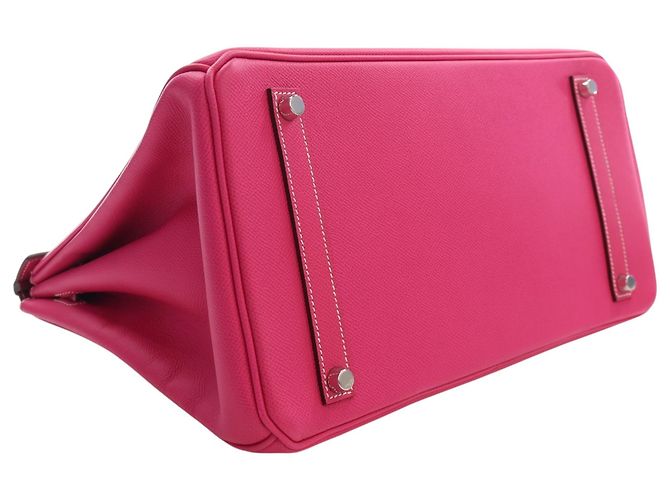 Hermès Pink Epsom Candy Verso Birkin Retourne 35 Rosa - vista 13