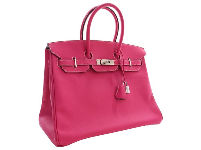 Hermès Pink Epsom Candy Verso Birkin Retourne 35 Rosa - vista 2