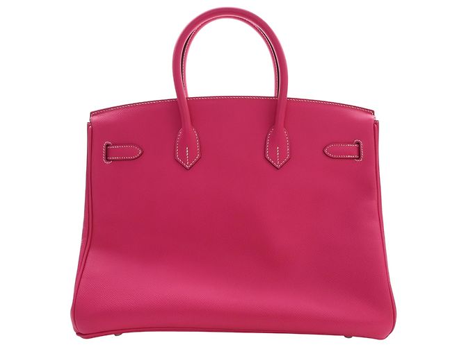 Hermès Pink Epsom Candy Verso Birkin Retourne 35 Rosa - vista 4