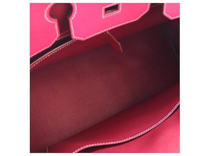 Hermès Pink Epsom Candy Verso Birkin Retourne 35 Rosa - vista 6