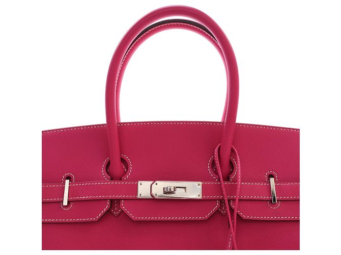 Hermès Pink Epsom Candy Verso Birkin Retourne 35 Rosa - vista 9