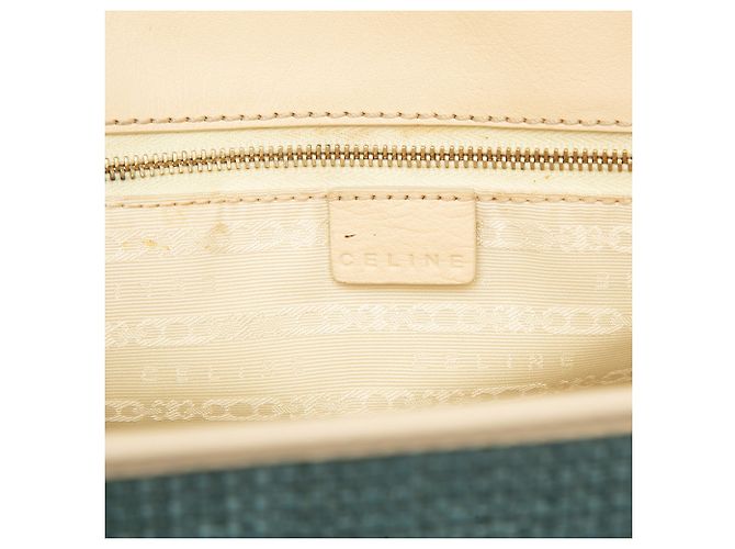 Céline Borsa Boogie in rafia blu Celine Blu chiaro - vista 5