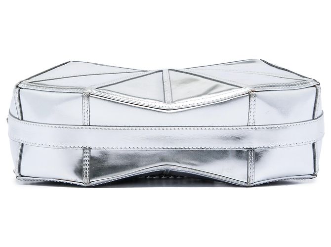 Chanel Wristlet Clutch aus silbernem Metallic-Lammleder Midnight Swim - Ansicht 3