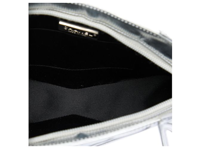 Chanel Wristlet Clutch aus silbernem Metallic-Lammleder Midnight Swim - Ansicht 4