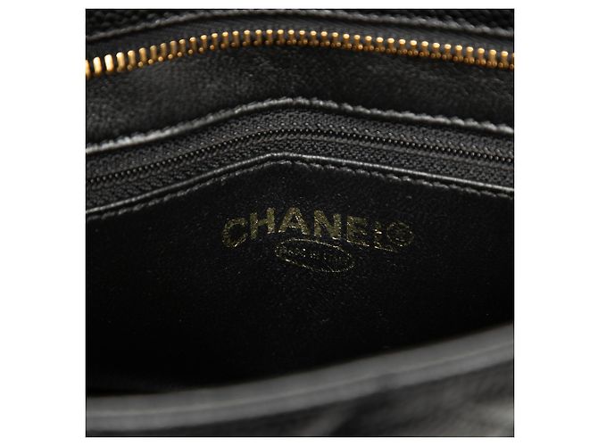 Tote Chanel Black Caviar Medallion Nero - vista 5