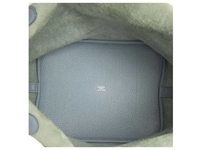 Hermès Picotin Lock 22 in Clemence blu Blu chiaro - vista 4