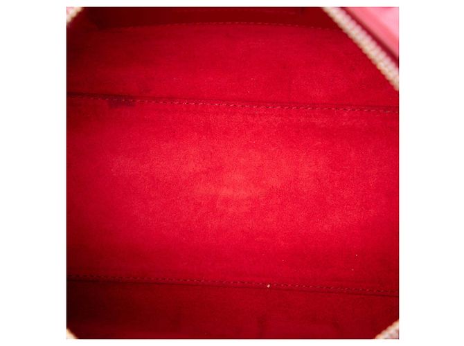 Borsa Saint Laurent Red Baby Leather Classic Duffle Satchel Rosso - vista 4