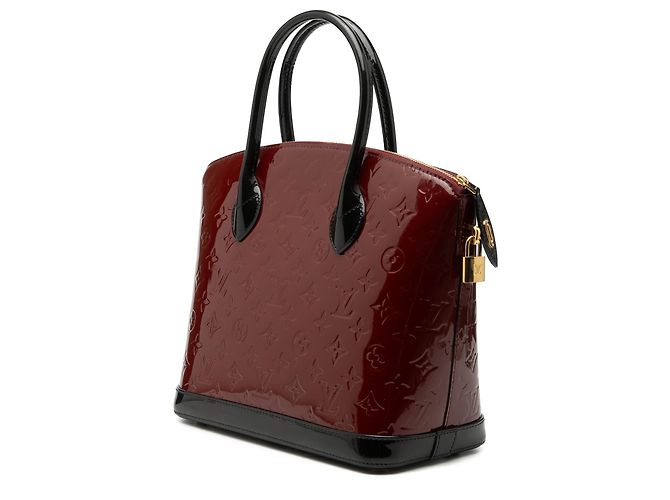 Louis Vuitton Red Monogram Vernis Lockit PM Rosso Bordò - vista 2