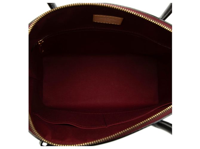 Louis Vuitton Red Monogram Vernis Lockit PM Rosso Bordò - vista 4