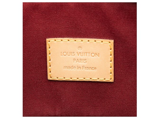 Louis Vuitton Red Monogram Vernis Lockit PM Rosso Bordò - vista 5