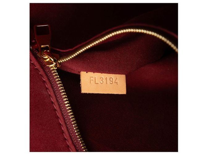 Louis Vuitton Red Monogram Vernis Lockit PM Rosso Bordò - vista 6