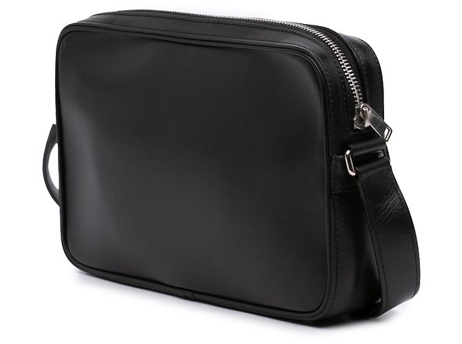 Céline Borsa a tracolla Celine in pelle di vitello liscia nera con logo Nero - vista 2